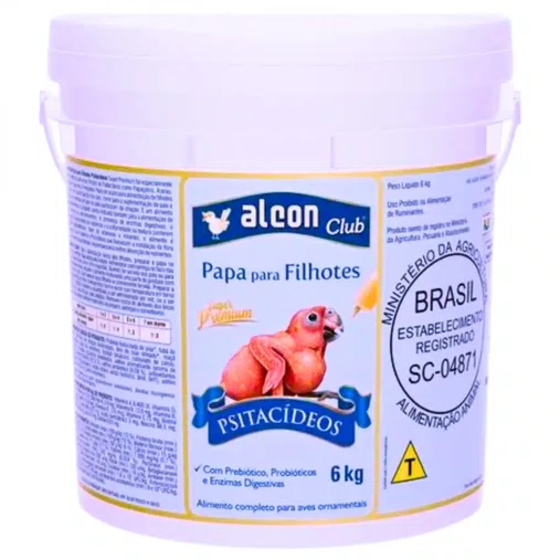 ALCON CLUB PAPA P/ FILHOTES PSITACIDEOS 6KG
