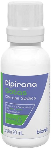 Analgésico Dipirona Biovet em Gotas 20ml