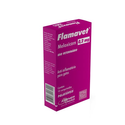 Anti-Inflamatório Agener União Flamavet para Gatos 0,2mg
