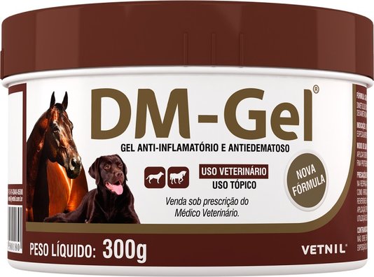 Anti-Inflamatório e Antiedematoso Vetnil Dm-Gel para Cães e Equinos 300g