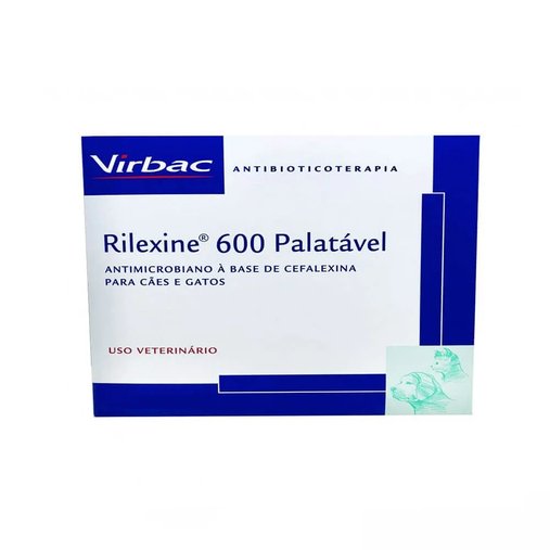 Antibiótico Rilexine 600mg Cartela com 7 Comprimidos