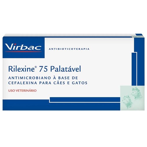 Antibiótico Rilexine 75mg Cartela com 7 Comprimidos