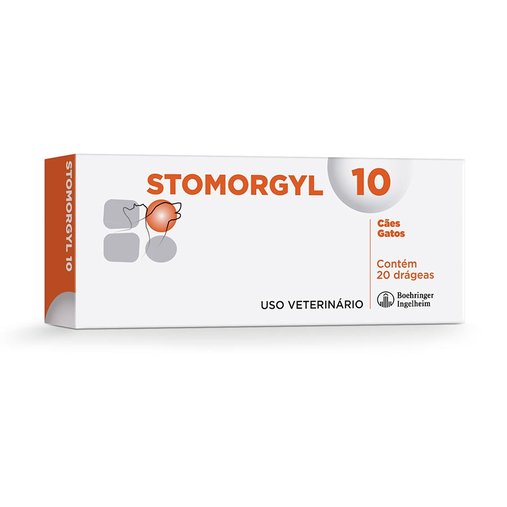 Antibiótico Boehringer Ingelheim Stomorgyl 10 para Cães e Gatos 20 Comprimidos