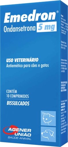 Antiemético Agener União Emedron para Cães e Gatos 5mg com 10 Comprimidos