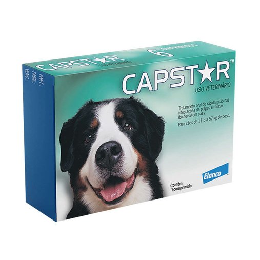 Antipulgas Elanco Capstar 57mg para Cães de 11,5 a 57kg 1un