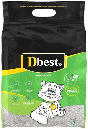 Areia Higiênica Dbest Fina para Gatos 2Kg