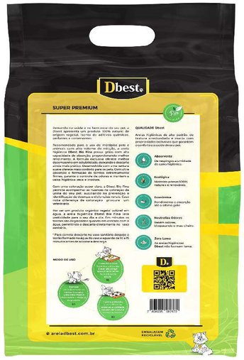 Areia Higiênica Dbest Fina para Gatos 2Kg