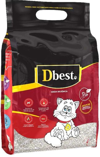 Areia Higiênica Dbest Grossa para Gatos 2Kg