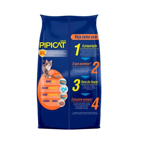 Areia Sanitária Pipicat Multicat para Gatos 12kg