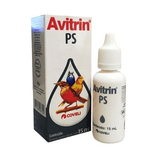 Suplemento Vitamínico Coveli Avitrin Peito Seco para Pássaros 15ml