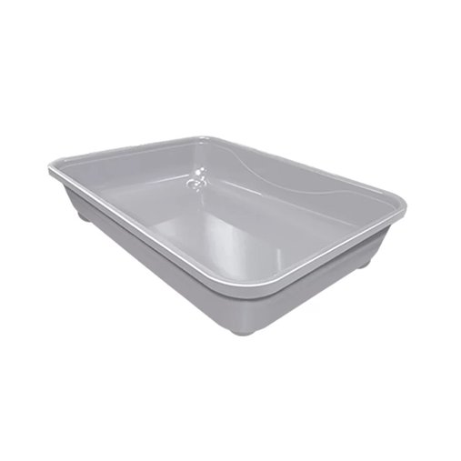 Bandeja Higiênica Furacão Pet Pop Export Cinza para Gatos