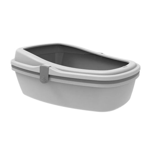 Sanitário Higiênico Plast Pet Furba Cinza G para Gatos