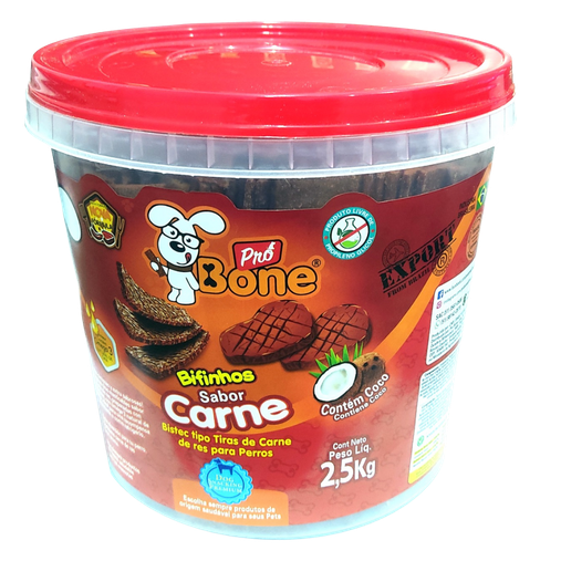 BIFINHO CARNE 2,5KG BALDE PRO BONE