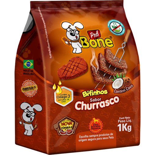 BIFINHO CHURRASCO 1KG REFIL PRO BONE