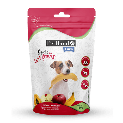 Bifinho Pethand para Cães Adultos Sabor Frutas 150g