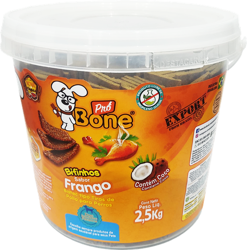 BIFINHO FRANGO 2,5KG BALDE PRO BONE