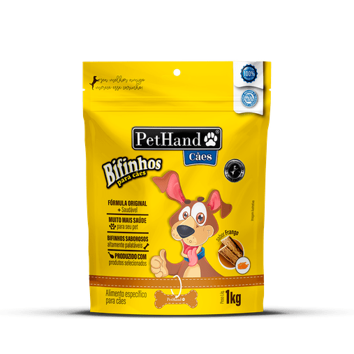 Bifinho Pethand para Cães sabor Frango 1Kg