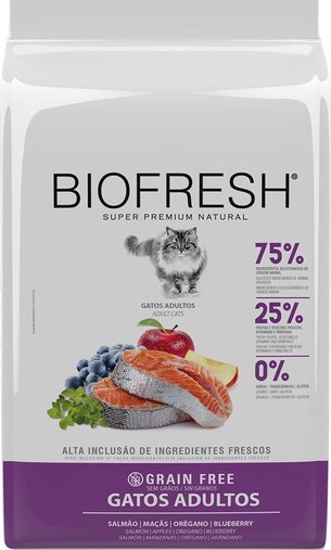 Ração Biofresh para Gatos Adultos Sabor Salmão 1,5Kg