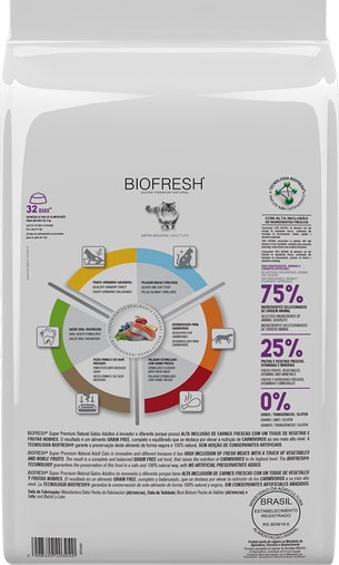 Ração Biofresh para Gatos Adultos Sabor Salmão 1,5Kg