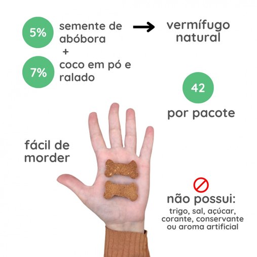 Biscoito Instinto Natural para Cães Sabor Abóbora e Coco 150g