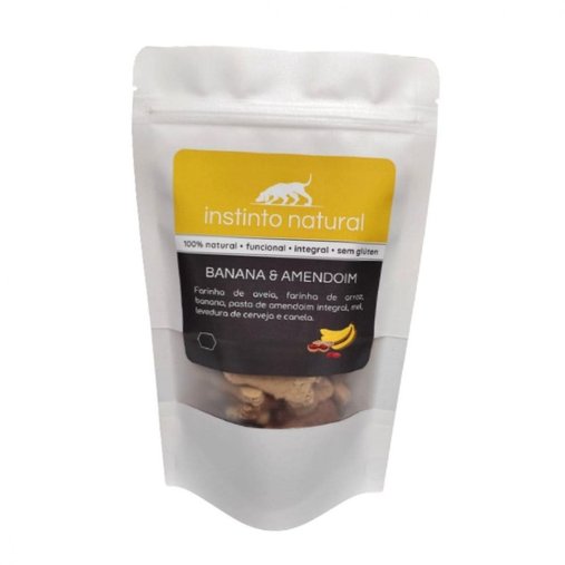 Biscoito Instinto Natural para Cães Sabor Banana e Amendoim 150g