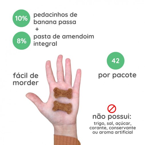Biscoito Instinto Natural para Cães Sabor Banana e Amendoim 150g