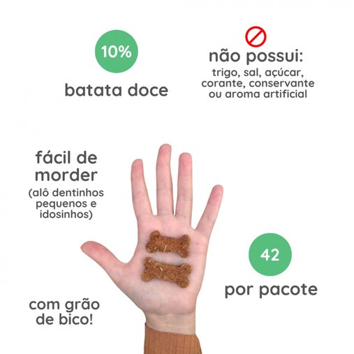 Biscoito Instinto Natural para Cães Sabor Batata Doce e Alecrim 150g