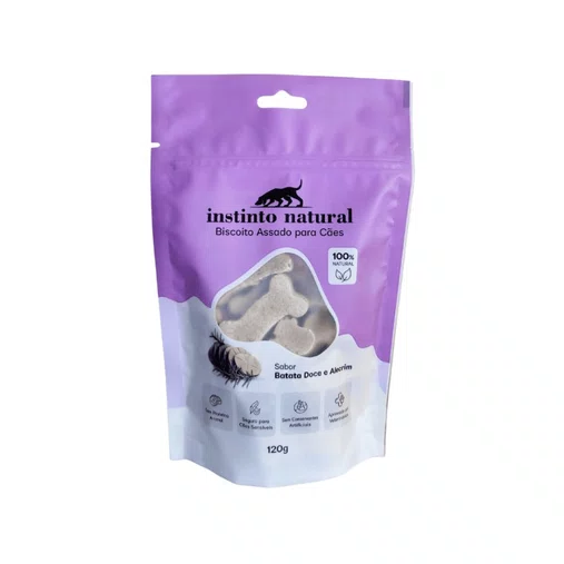 Biscoito Instinto Natural para Cães Sabor Batata Doce e Alecrim 150g