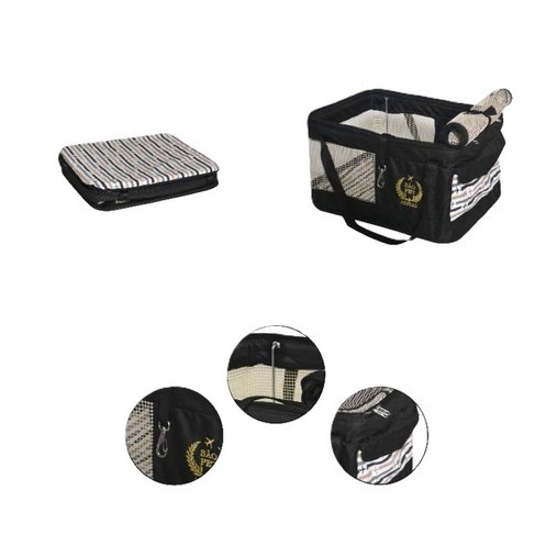 BOLSA AERIALPET LATAM 36X33X23CM PRETA SAO PET