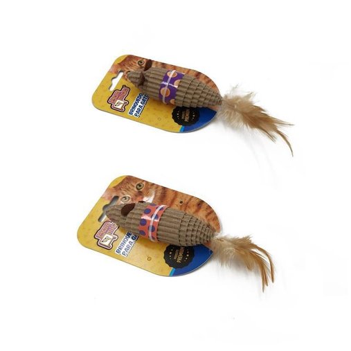 Brinquedo Bom Amigo Ratinho Cat Rat Cardboard para Gatos