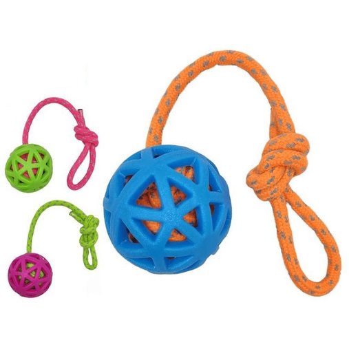 Brinquedo Bom Amigo Mordedor Ball Corda Nó Geometric P para Cães