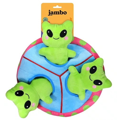 BRINQUEDO PELUCIA GALAXIA NAVE 3 ALIENS JAMBO PET