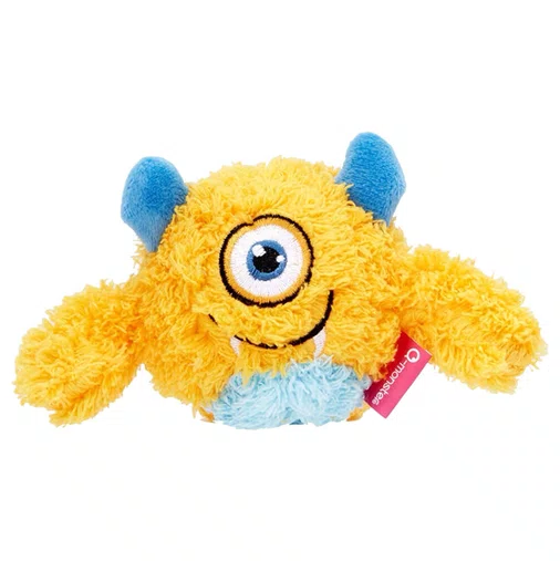 Brinquedo Qmonster Baby Ciclope Amarelo P para Cães