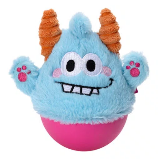 Brinquedo Qmonster Little Monster João Bobo Azul para Cães