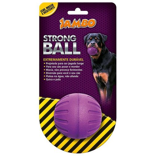 Brinquedo Jambo Pet Mordedor Strong Ball P Roxa para Cães