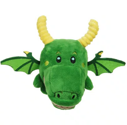 Brinquedos Qmonster Pelúcia Dragão Verde para Cães