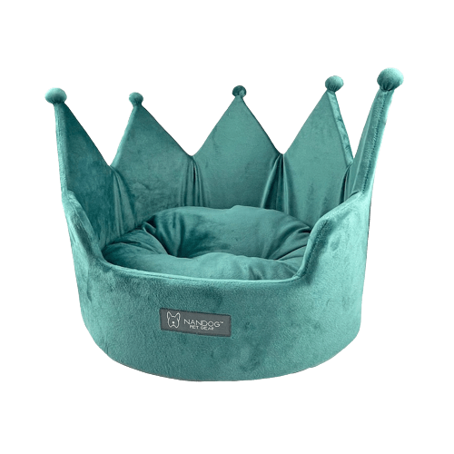 CAMA COROA EM MICROFIBRA ESMERALDA NANDOG