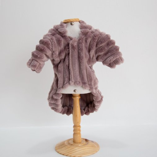 CASACO PELUCIA NUDE GG PINK E FANNY