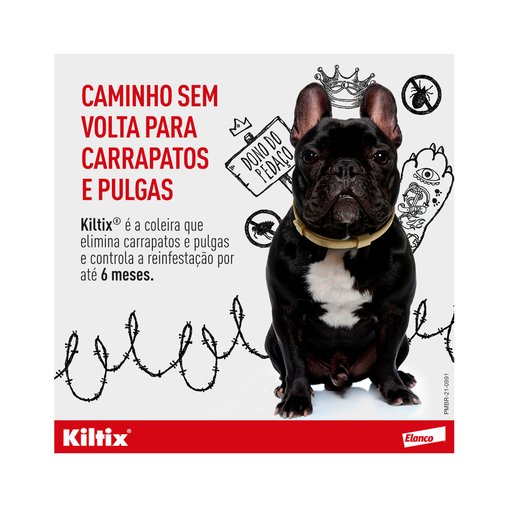 Coleira Anti Carrapatos e Pulgas Kiltix para Cães G