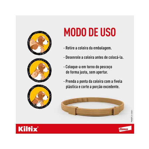 Coleira Anti Carrapatos e Pulgas Kiltix para Cães G