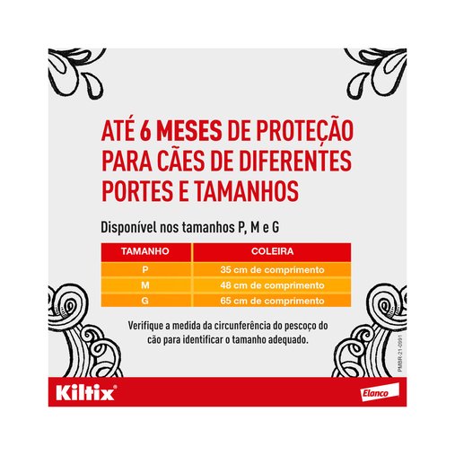 Coleira Anti Carrapatos e Pulgas Kiltix para Cães M
