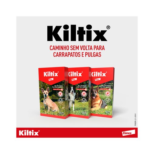 Coleira Anti Carrapatos e Pulgas Kiltix para Cães M