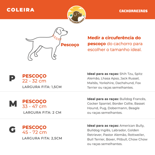 Coleira Cachorreiros Outdoor para Cães P