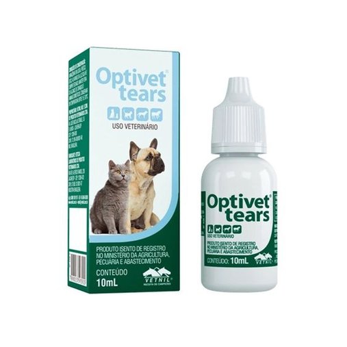 Solução Oftálmica Vetnil Optivet Tears Pet para Cães e Gatos 10ml