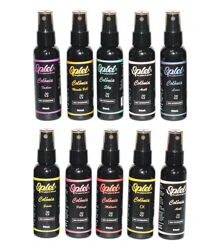 Colônia Splet Essência Sortidos para Cães e Gatos 60ml