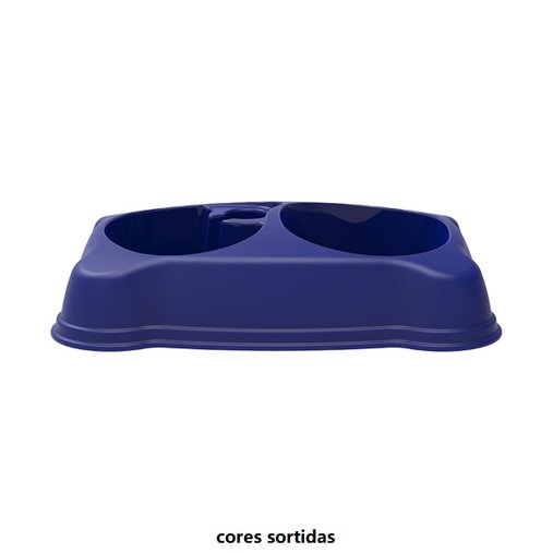 COMEDOURO DUPLO MIX 900ML PLAST PET