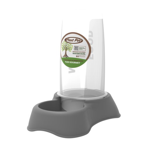 COMEDOURO FLEX GOURMET ECO 3000ML TAUPE PLAST PET
