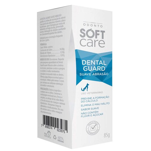 Creme Dental Soft Care Dental Guard Suave Abrasão 85g