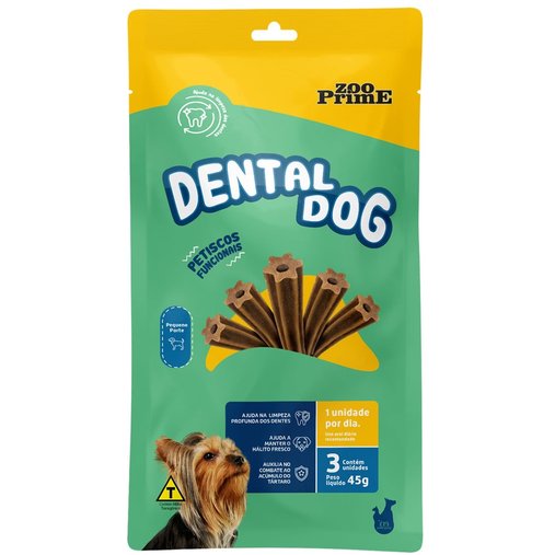 Petisco Zooprime Dental Dog Pequeno Porte 45g