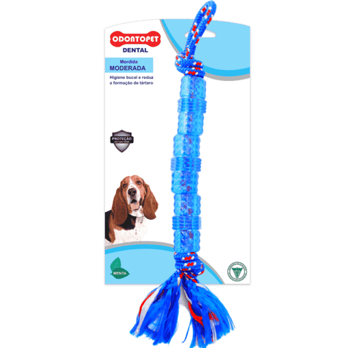 Brinquedo Odontopet Dental Tubo com Corda 22kg para Cães